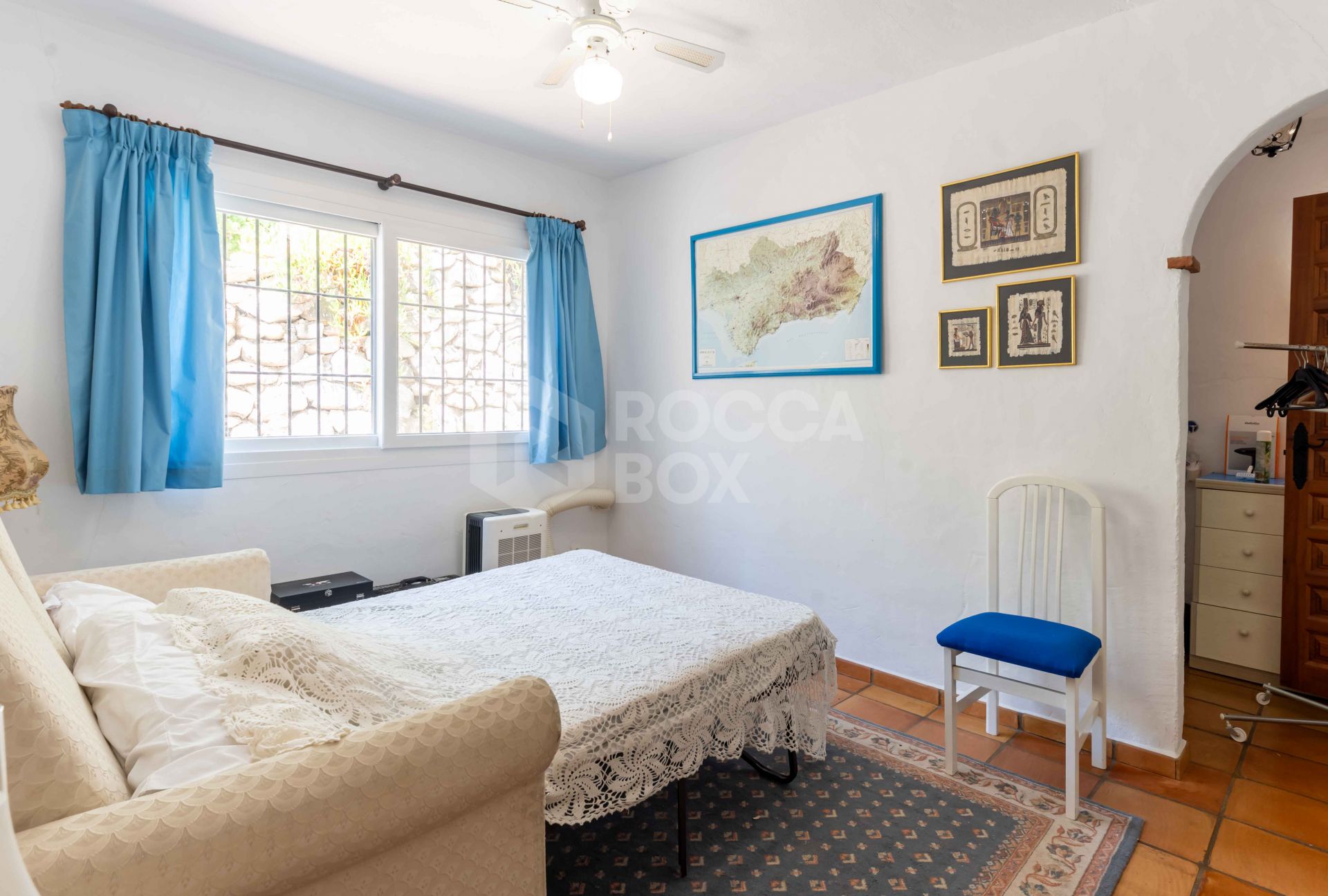 Rustic Andalusian Villa in Mijas pueblo with panoramic Sea and Mountain Views