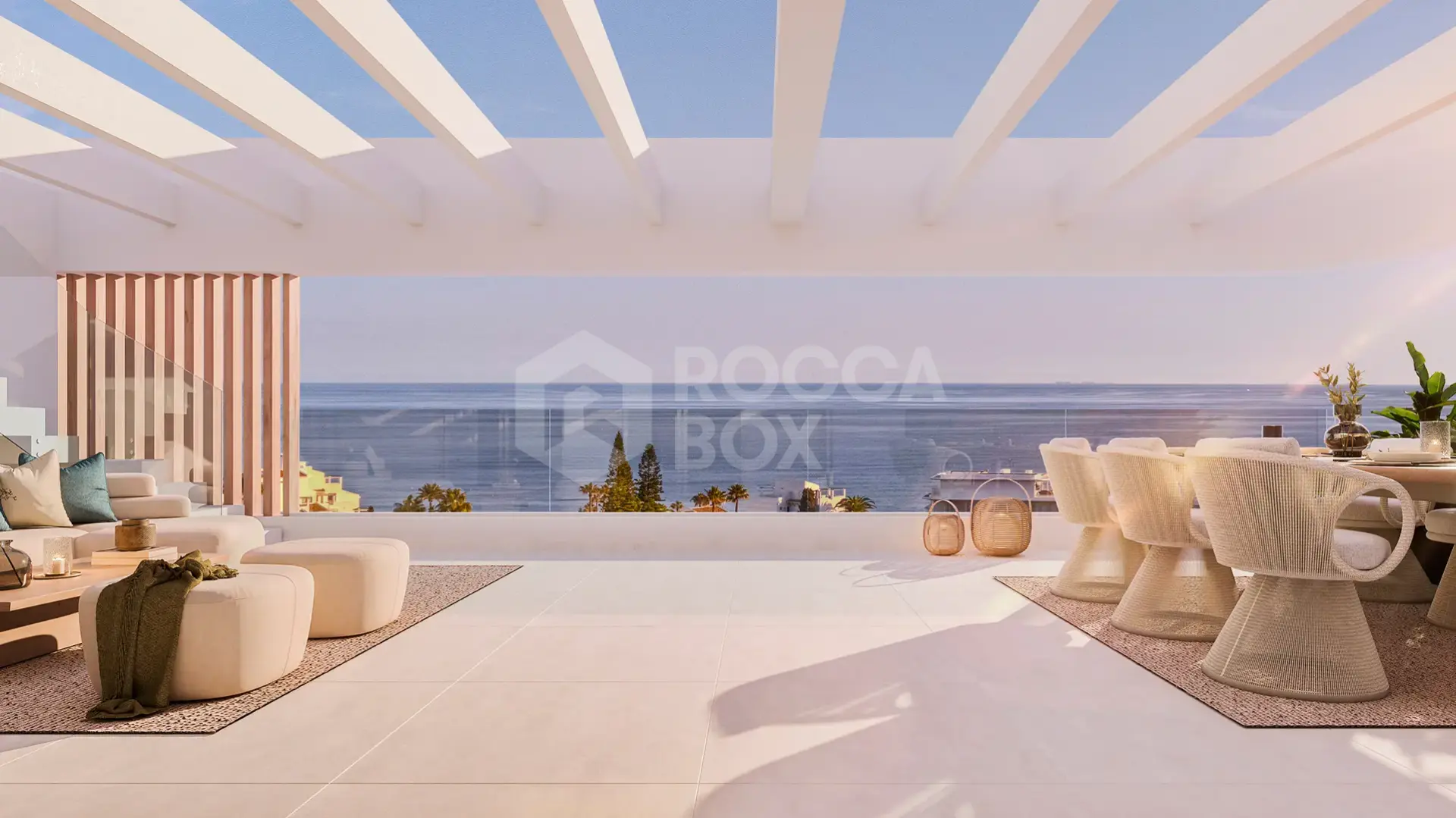 The sea as scenery, luxury as style