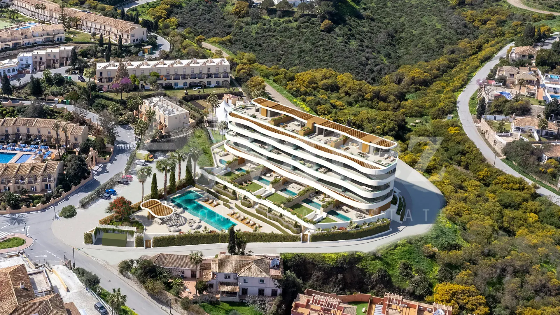 Development in Cala de Mijas, Mijas Costa