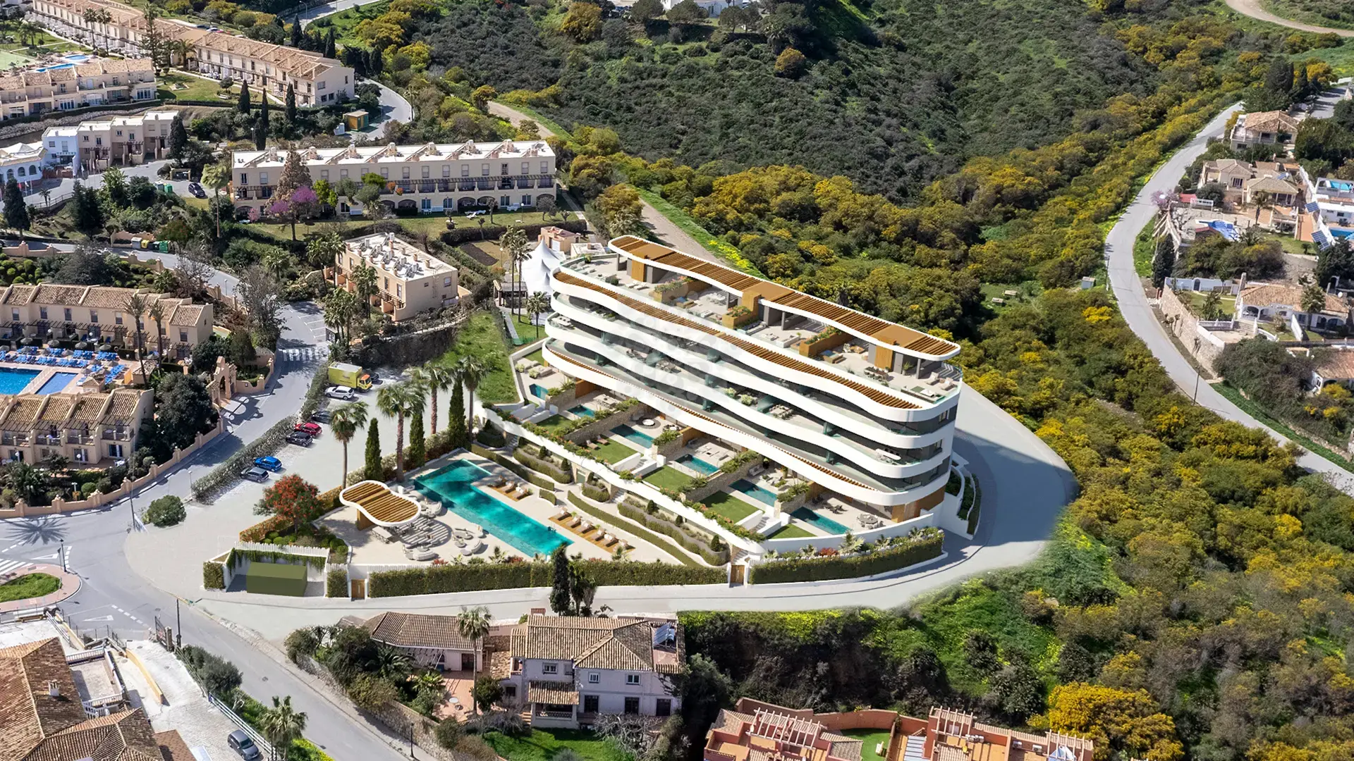 Development in Cala de Mijas, Mijas Costa