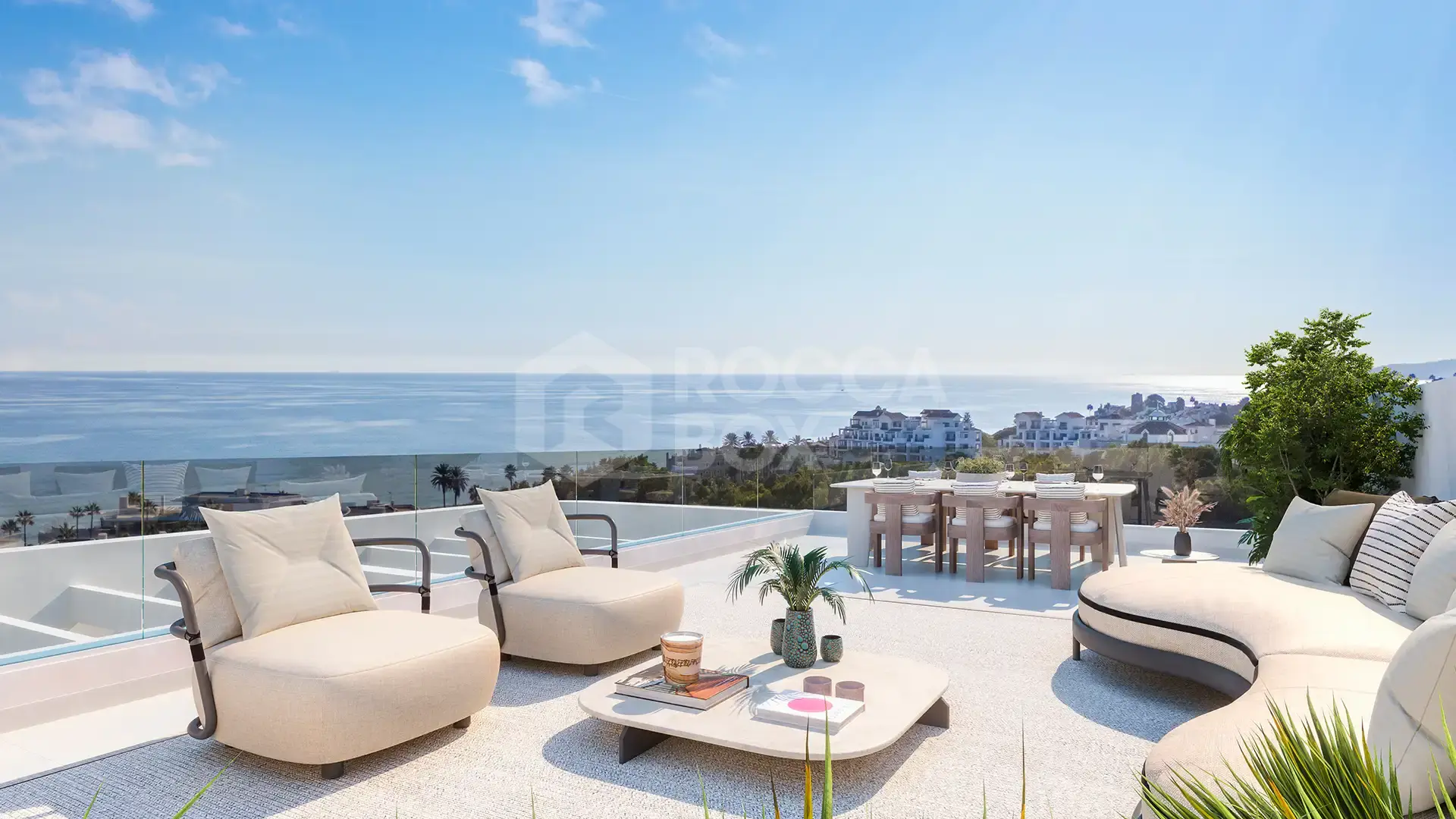 The sea as scenery, luxury as style