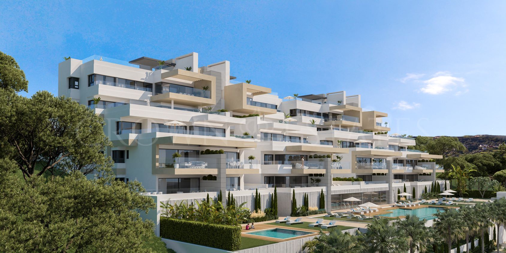 South Bay Las Mesas, 47 modern apartments with amazing seaviews in the heart of Estepona.