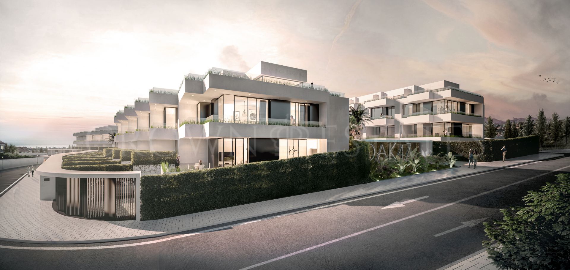 Oak 47, an elegant development of contemporary town homes only 3 minutes’ walk from the beaches of Fuengirola & Mijas Costa LAST UNIT AVAILABLE