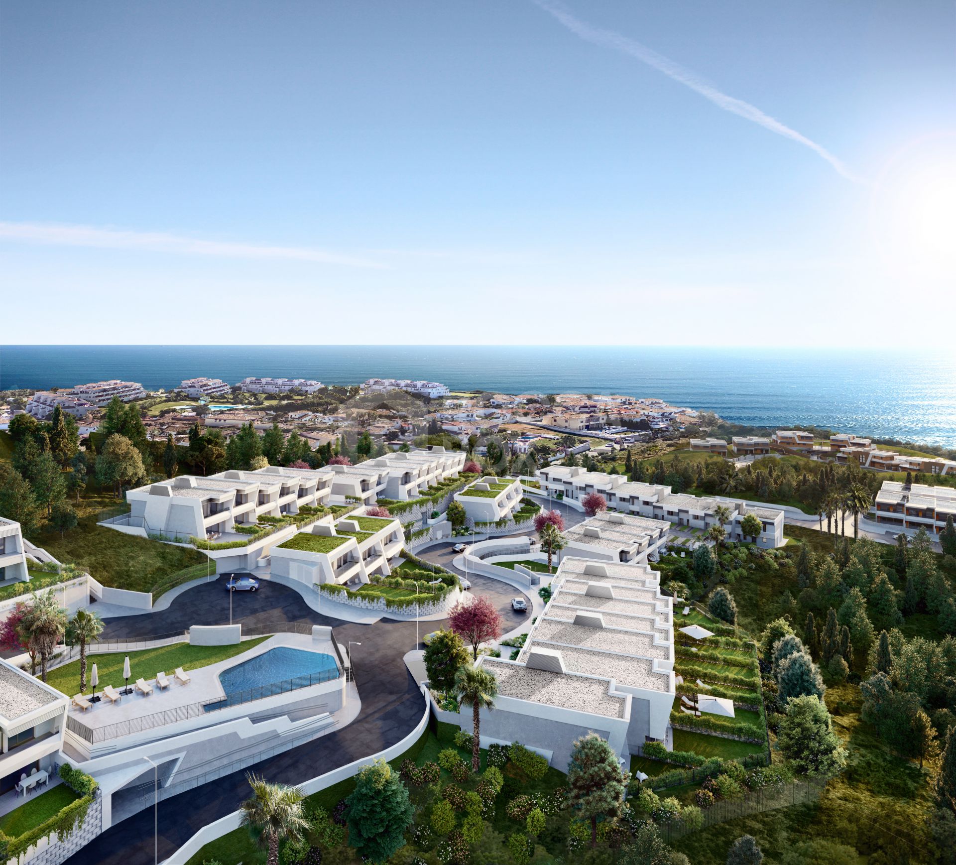 Eden by Kronos Homes, exclusive town houses and villas with amazing sea views in Mijas Costa