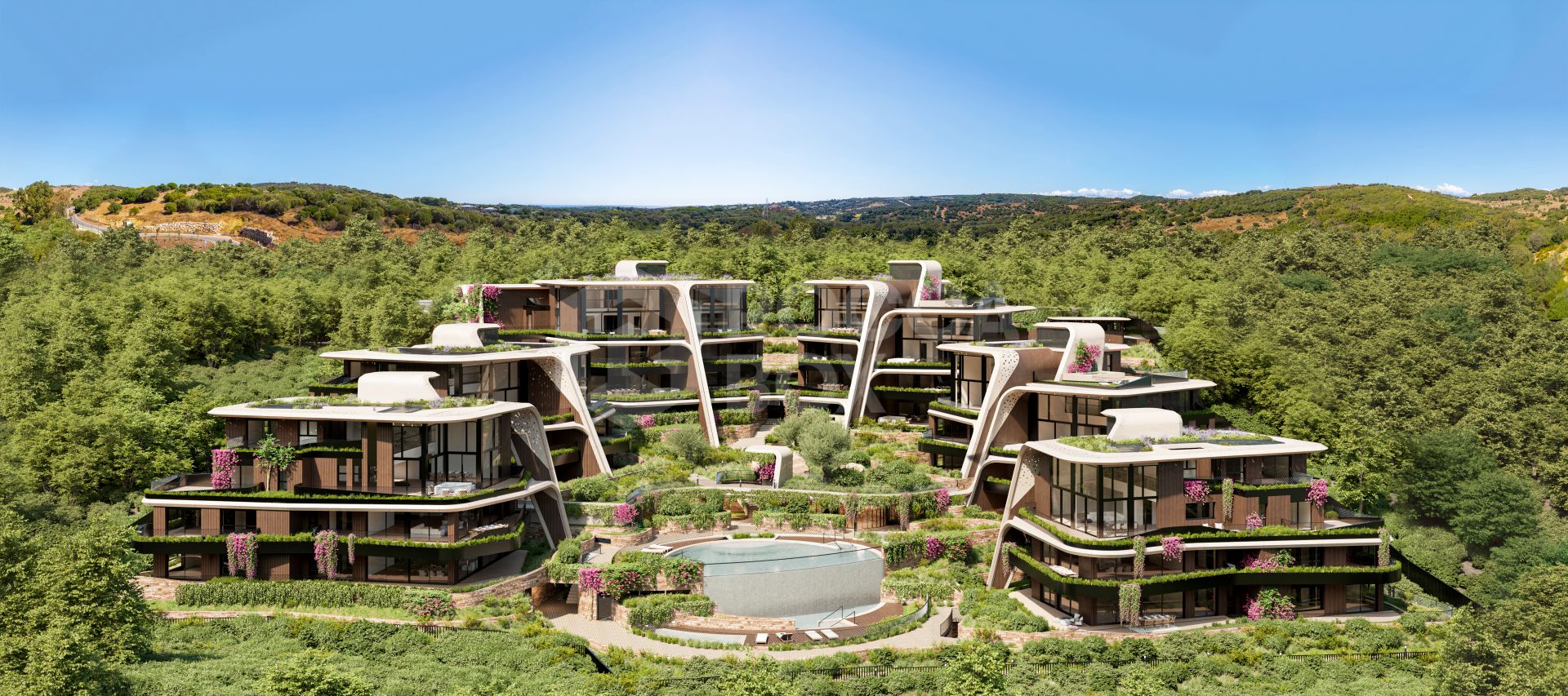 Sphere, exclusive apartments and duplex penthouses integrated in nature in Sotogrande.