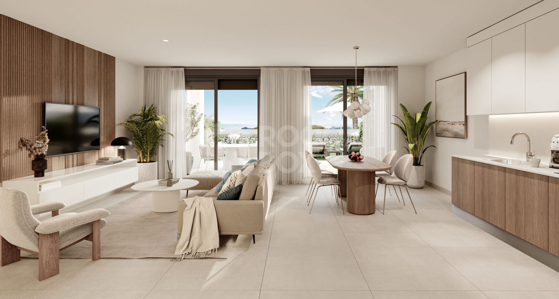 Symphony Suites, modern and elegant groundfloors and penthouses with sea views in the New Golden Mile