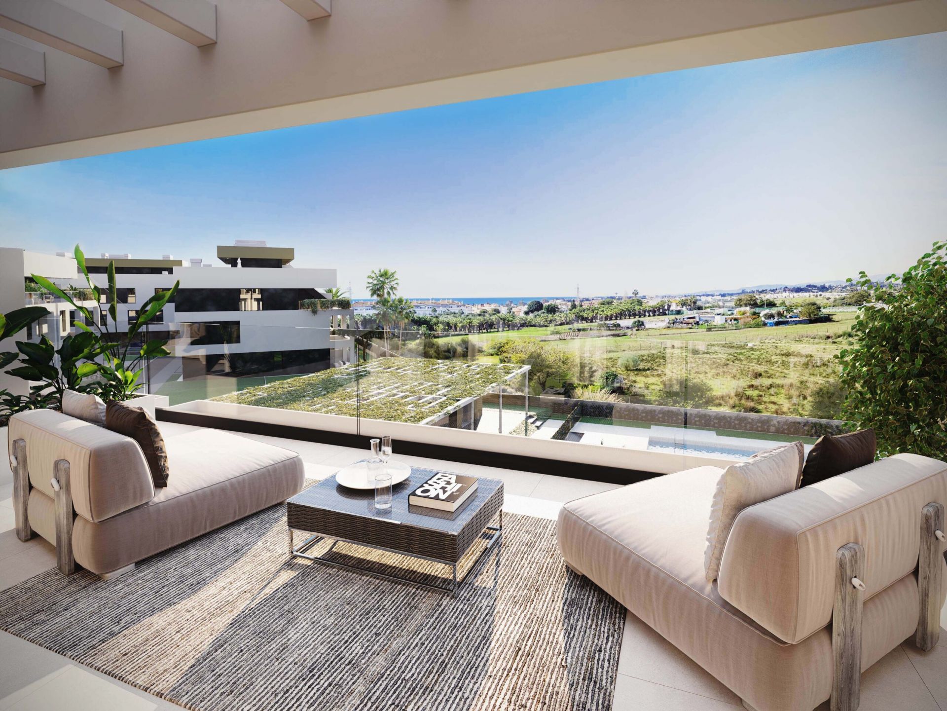 Symphony Suites, modern and elegant groundfloors and penthouses with sea views in the New Golden Mile