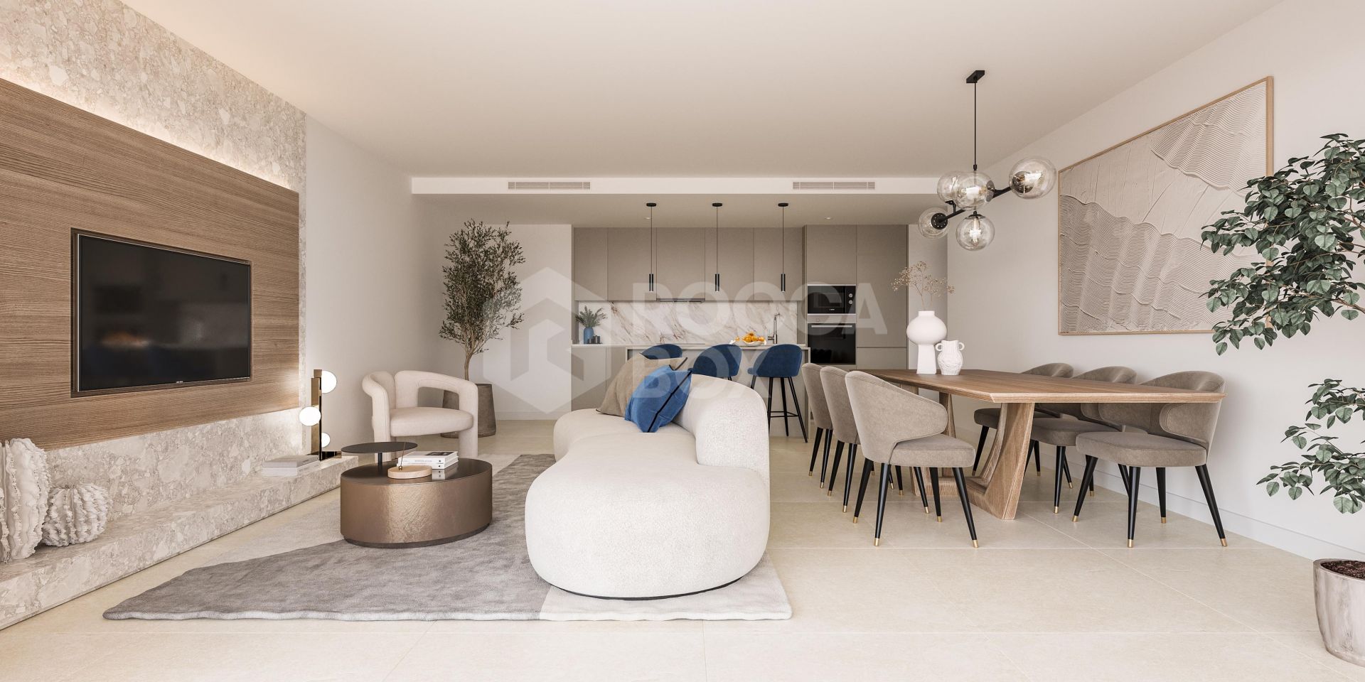 Capri, elegant apartments and penthouses overlooking the Mediterranean sea in Estepona