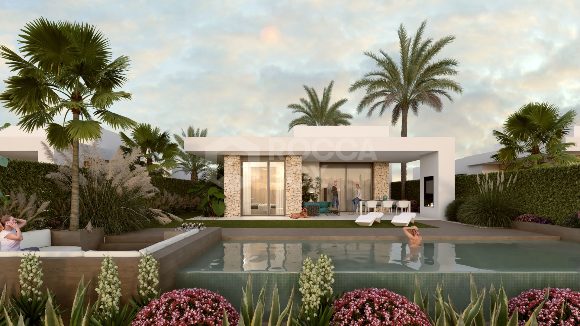 Villas Mustique and Aruba, exclusive homes next to the golf course at La Finca Resort