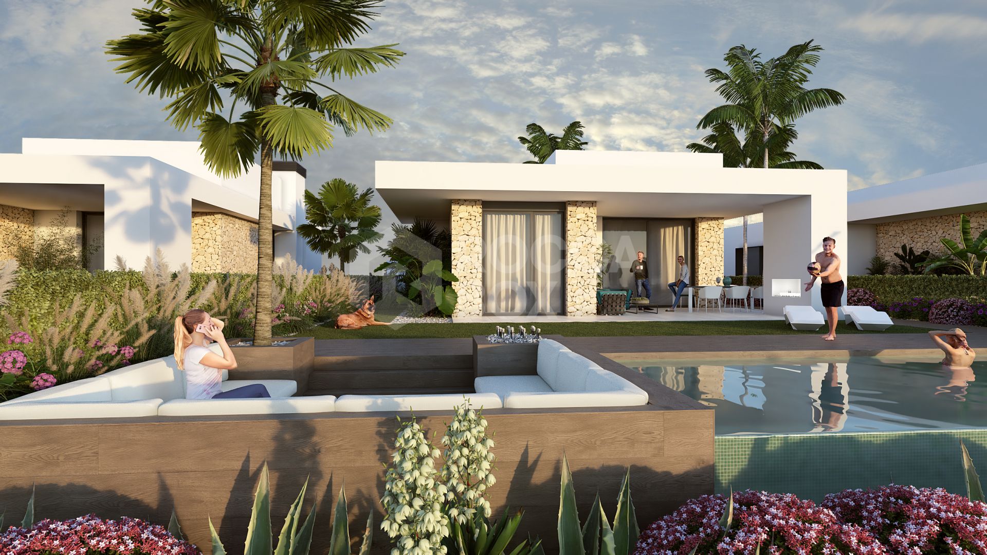 Villas Mustique and Aruba, exclusive homes next to the golf course at La Finca Resort