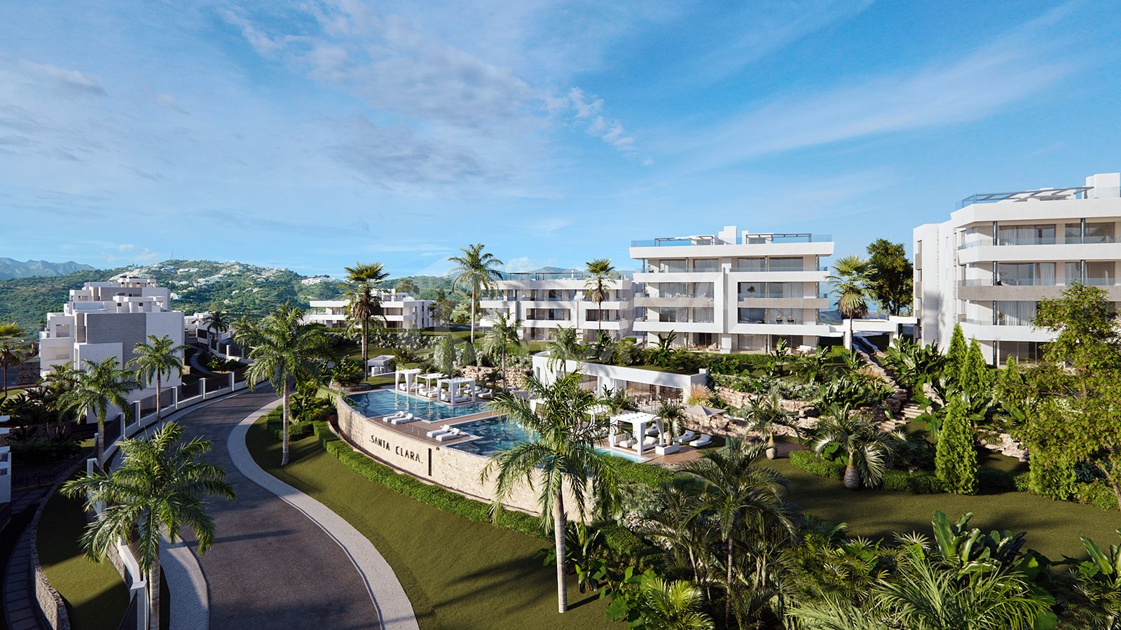 Development located in Marbella with 2-, 3- and 4-bedroom units and usable footages ranging from 180m2 to 420m2