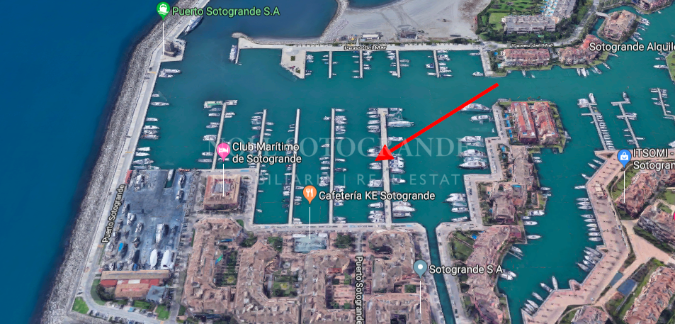 15 meter berth for sale on Pier 5 Sotogrande Port