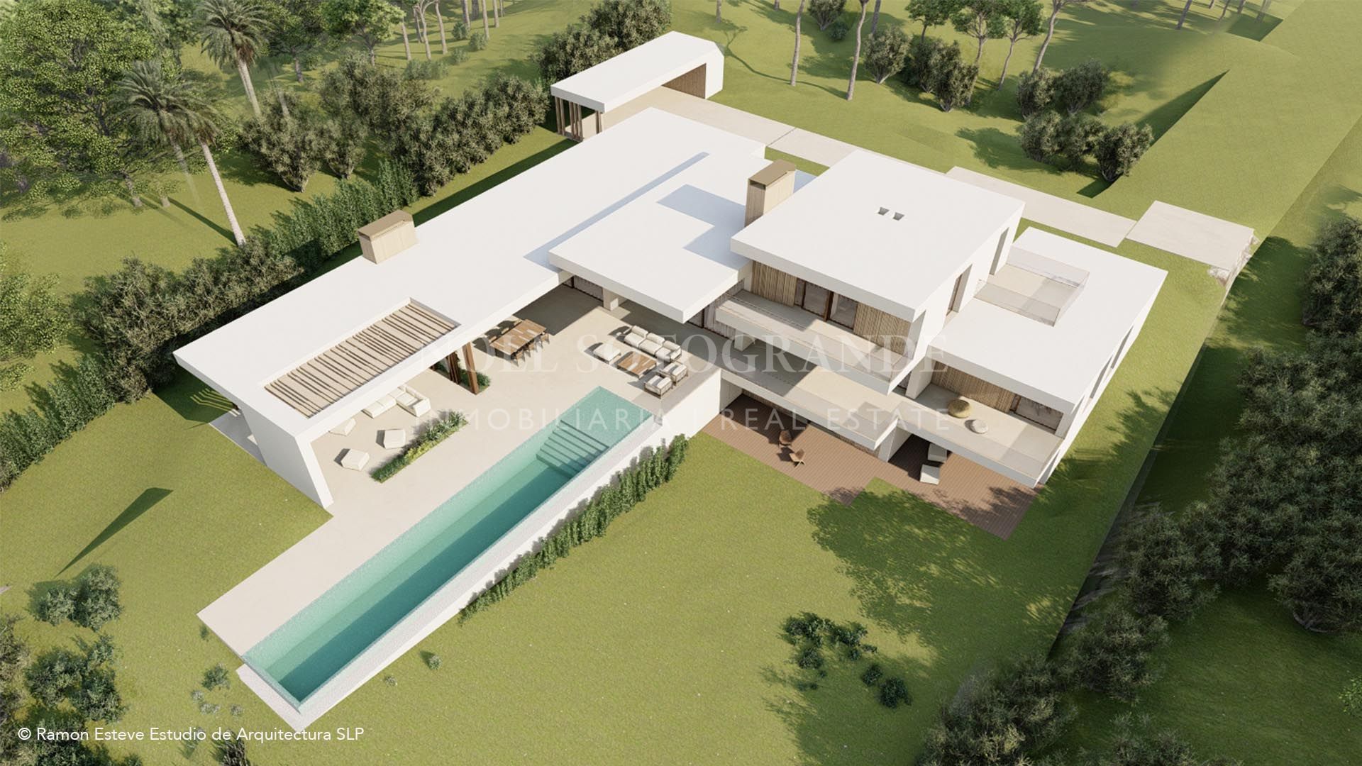Building plot for sale incl. planning permission for a villa designed by Architect Ramon Esteve