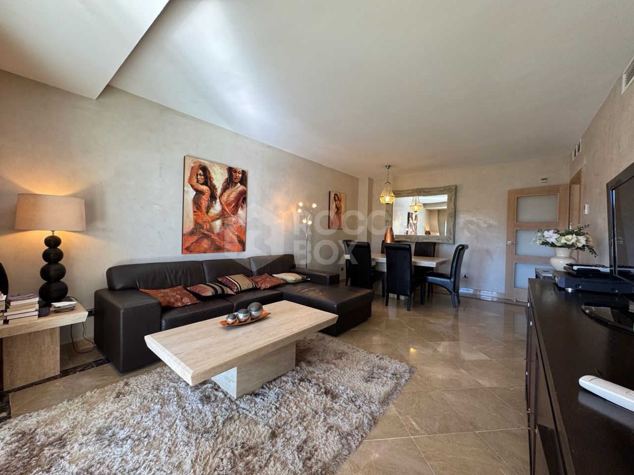 Frontline beach apartment 5min walk to Duquesa Port, Manilva