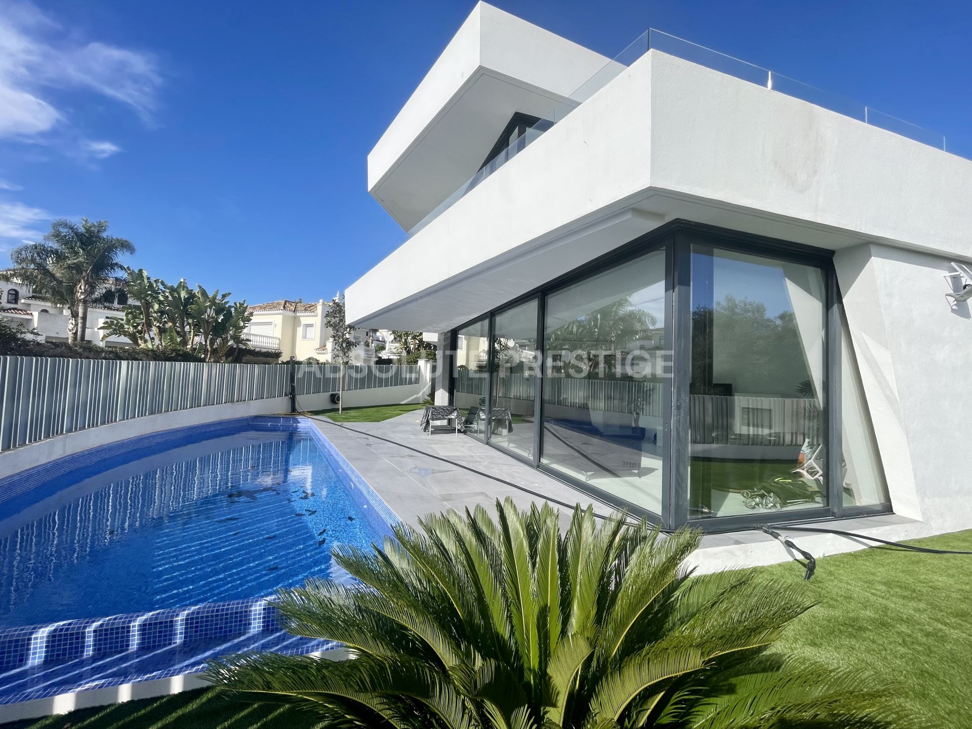 New built villa in new Golden mile 200 meters from the beach