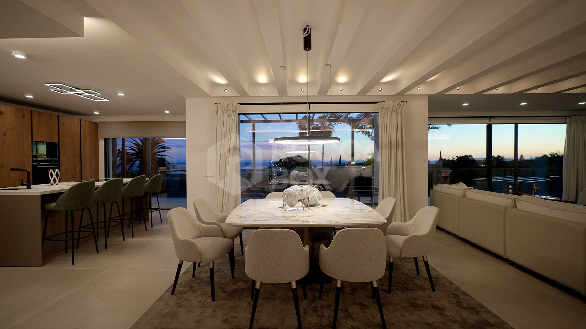 Luxury Five-Bedroom Villa with Panoramic Sea Views in Rocio de Nagüeles, Marbella Golden Mile
