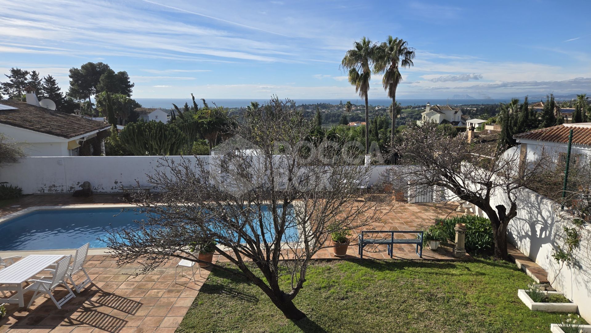 Charming traditional style Villa with Panoramic Sea Views and guest apartment in Puerto Romano, Estepona