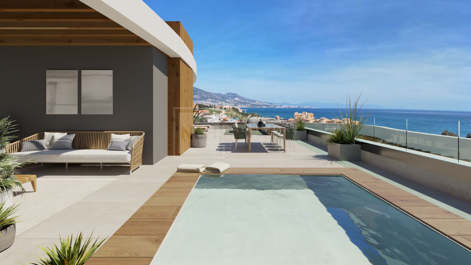 STRIKING 3- BEDROOM CONTEMPORARY PENTHOUSE APARTMENT FOR SALE IN MIJAS COSTA