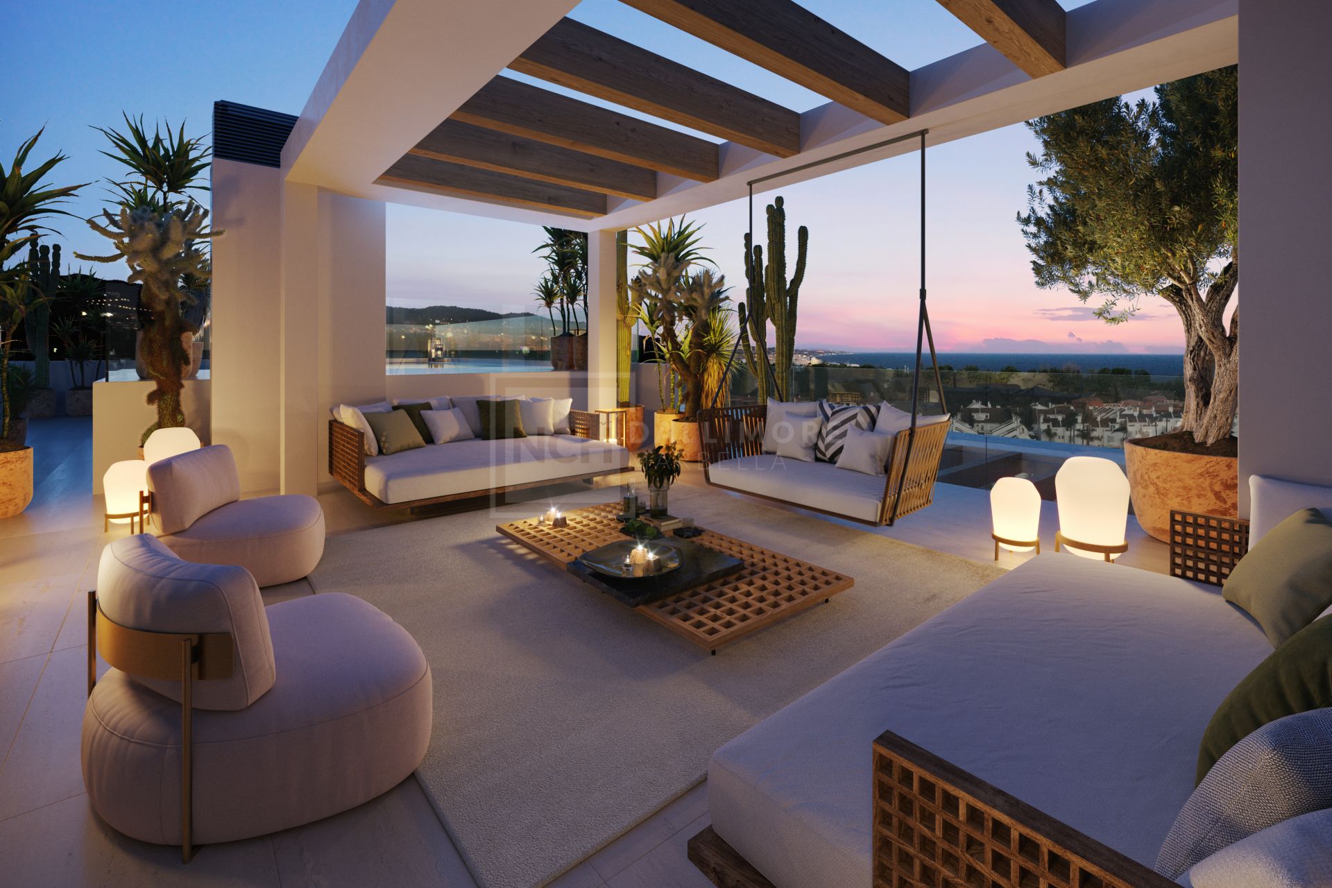 STRIKING NEW 4-BEDROOM CONTEMPORARY LUXURY DUPLEX PENTHOUSE, GOLDEN MILE, MARBELLA