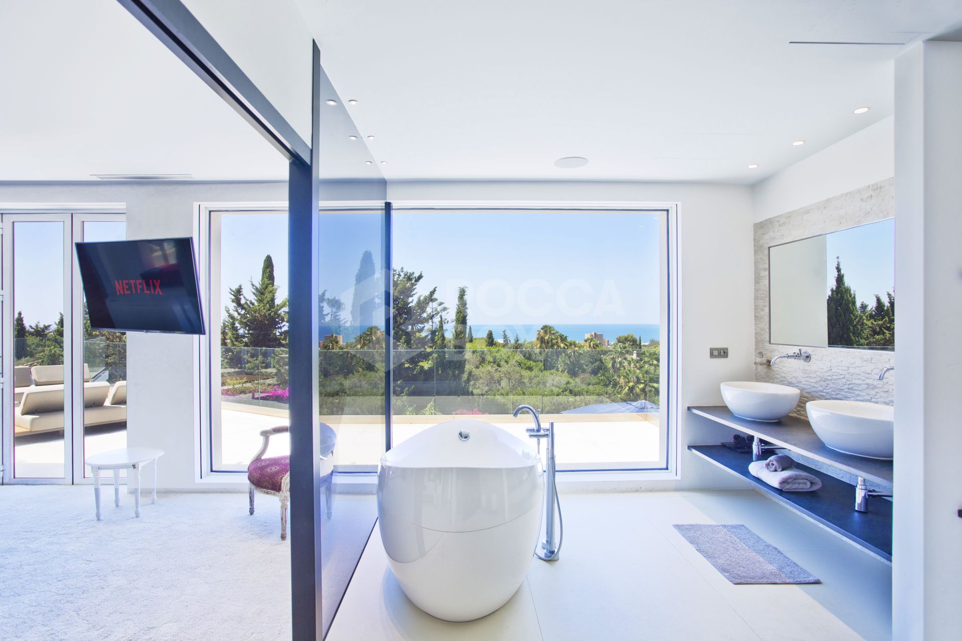 SPECTACULAR 7-BEDROOM MODERN MANSION WITH PANORAMIC SEA VIEWS, HACIENDA LAS CHAPAS, MARBELLA