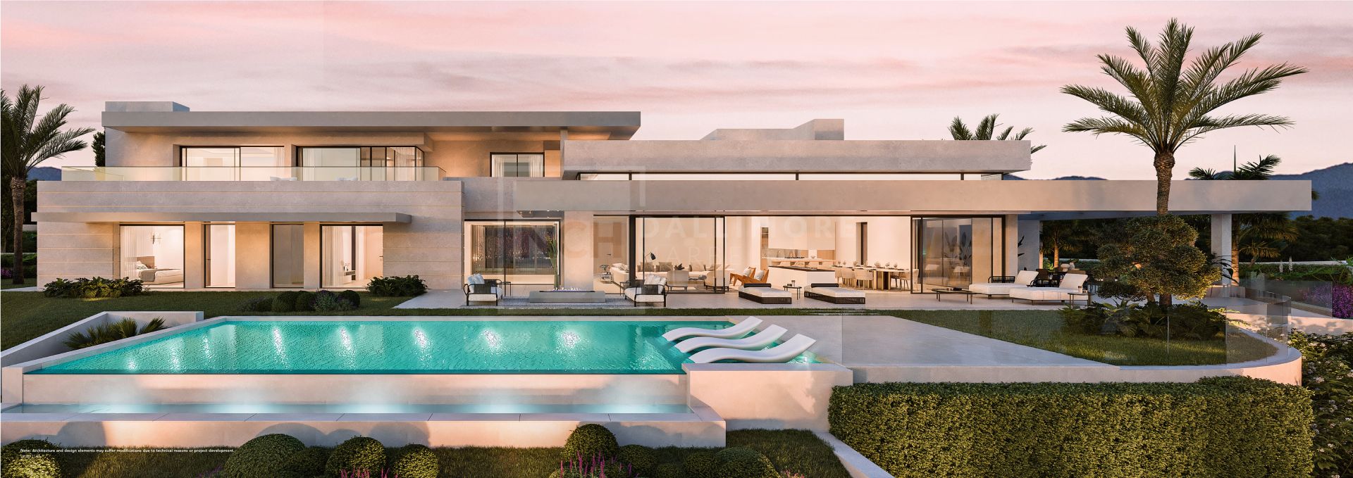 ELLIE SAAB VILLAS - STUNNING CONTEMPORARY 5-BEDROOM VILLA DESIGNED WITH HAUTE COUTURE STYLE, SIERRA BLANCA MARBELLA