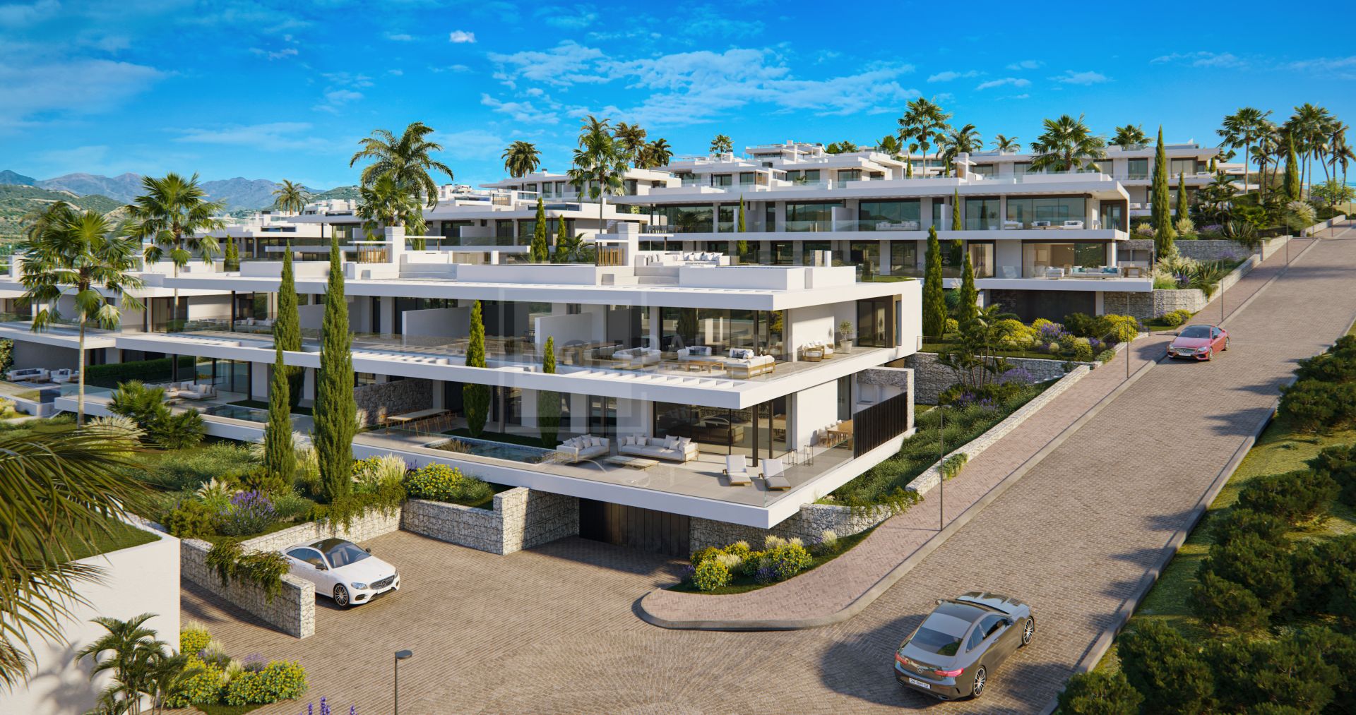 STUNNING BRAND NEW 2-BEDROOM CONTEMPORARY APARTMENT WITH SEA VIEWS EAST OF MARBELLA