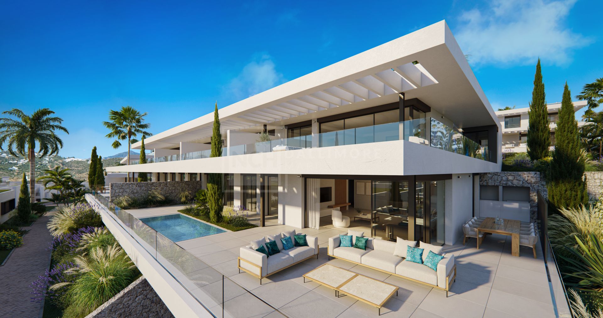 STUNNING BRAND NEW 2-BEDROOM CONTEMPORARY APARTMENT WITH SEA VIEWS EAST OF MARBELLA