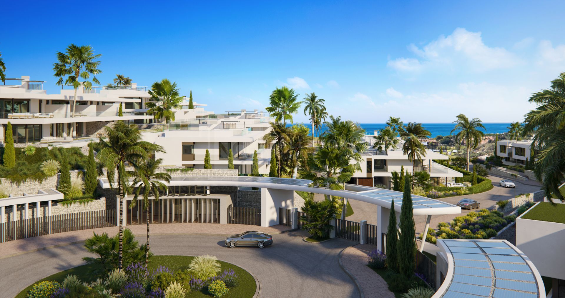 STUNNING BRAND NEW 4-BEDROOM CONTEMPORARY SEMI-DETACHED VILLA WITH SEA VIEWS EAST OF MARBELLA