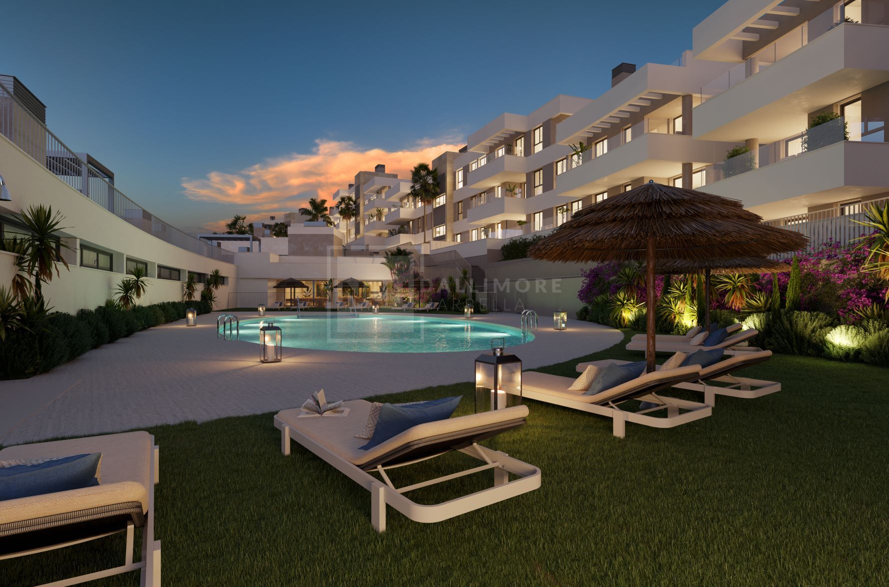 IMPRESIONANTE APARTAMENTO EN PLANTA BAJA DE 2 DORMITORIOS CON AMPLIA TERRAZA Y EXCLUSIVAS AMENIDADES EN ESTEPONA