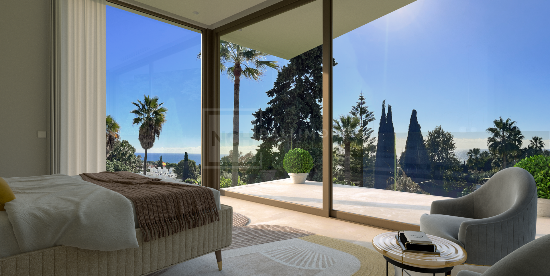 ELEGANT MODERN VILLA IN LA CAROLINA: PRIME LOCATION ON MARBELLA'S GOLDEN MILE WITH SEA VIEWS