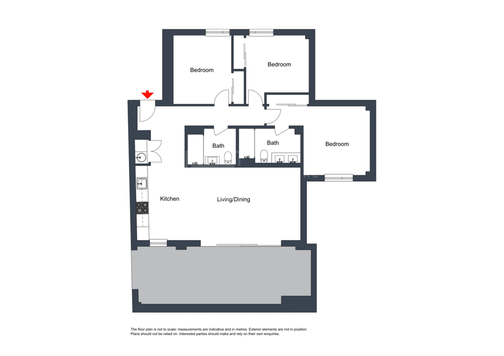 Moderno apartamento de 3 dormitorios en La Quinta.