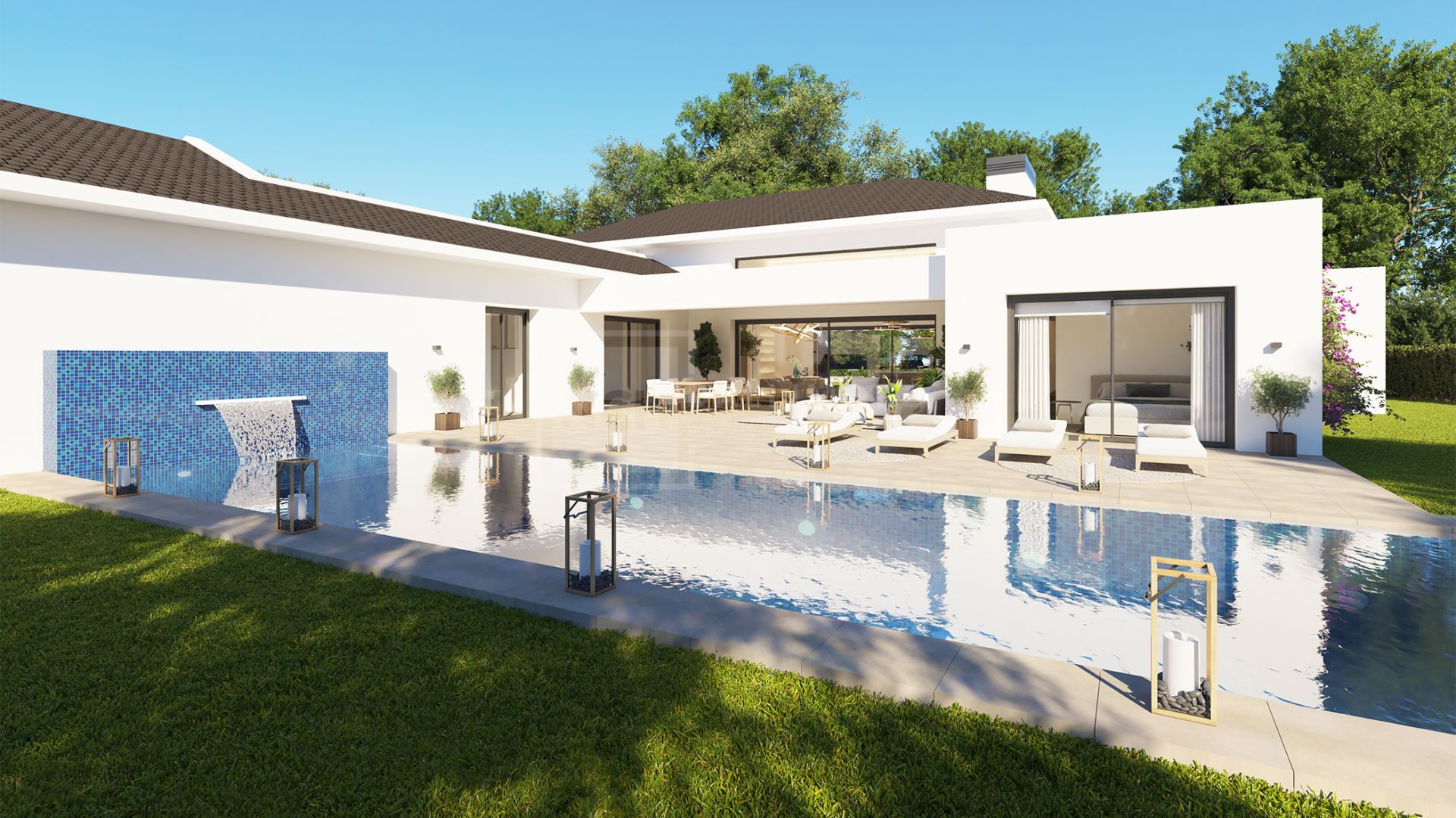 EXTRAORDINARY VILLA SRC 80: LUXURIOUS LIVING WITH FRONT LINE GOLF VIEWS IN SAN ROQUE CLUB