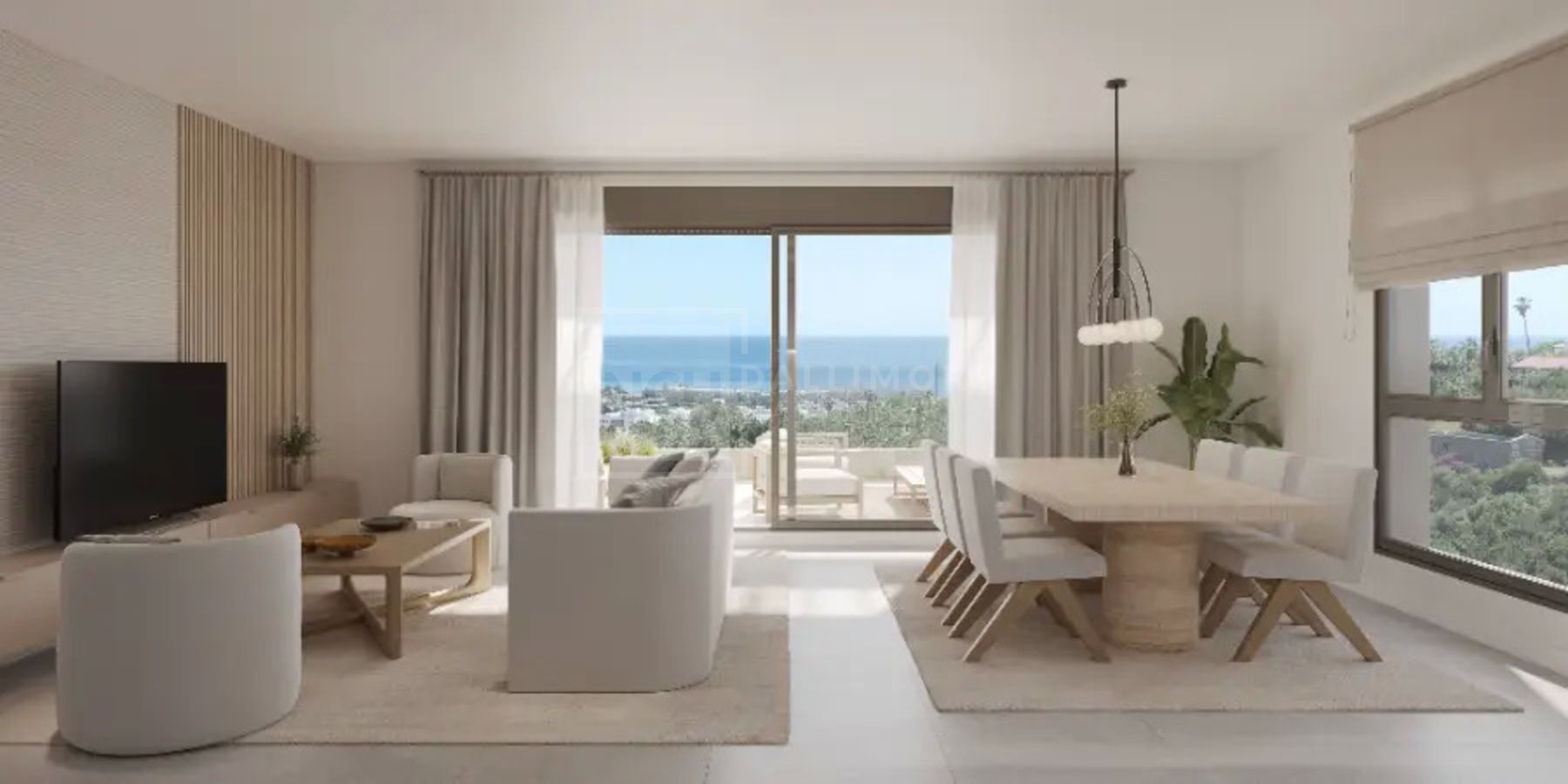 STUNNING GROUND FLOOR 3-BEDROOM APARTMENT AT AUSTRALY: WHERE LUXURY MEETS NATURE ABOVE THE MEDITERRANEAN