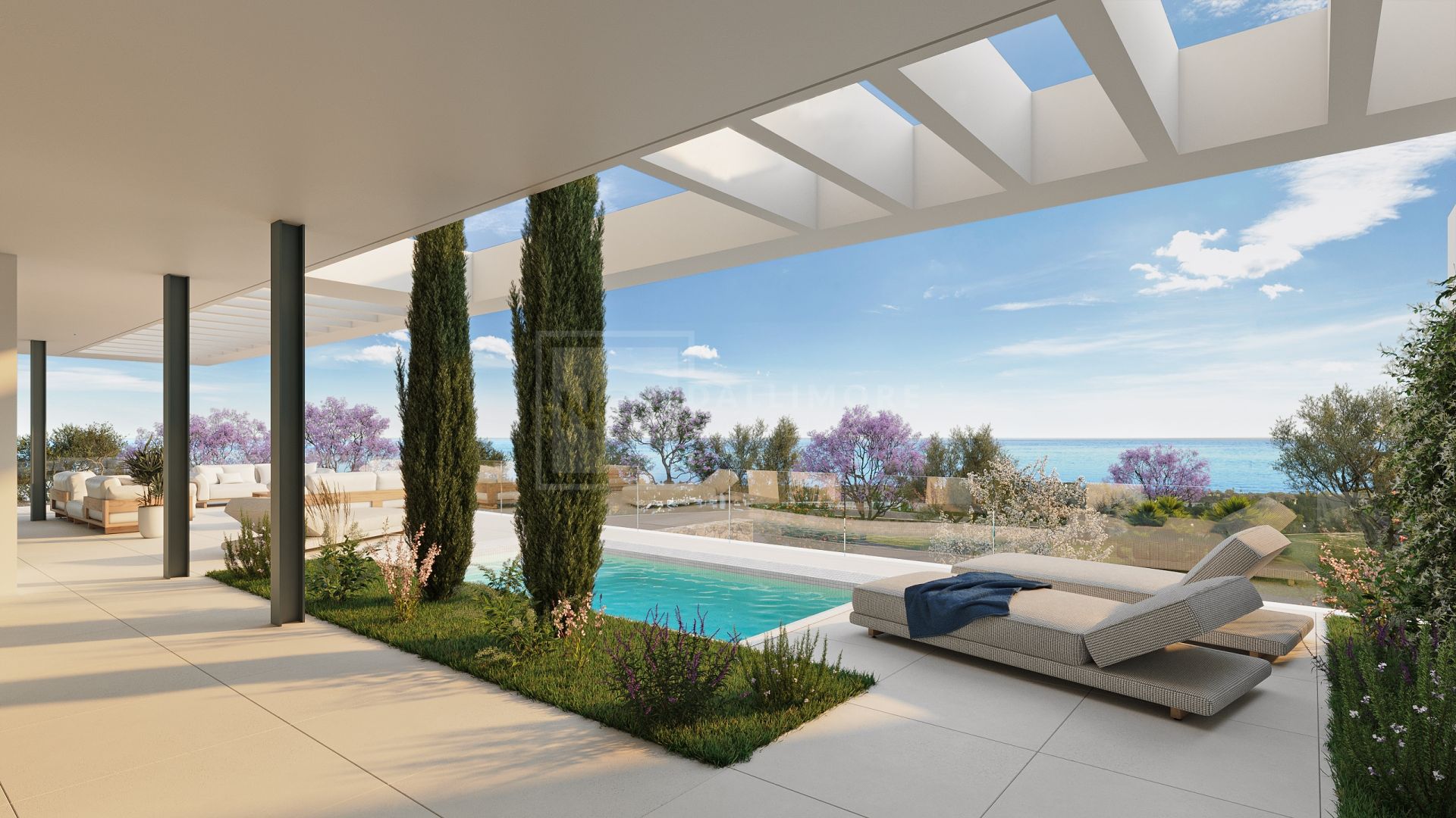 STUNNING BRAND NEW 4-BEDROOM CONTEMPORARY SEMI-DETACHED VILLA WITH SEA VIEWS EAST OF MARBELLA