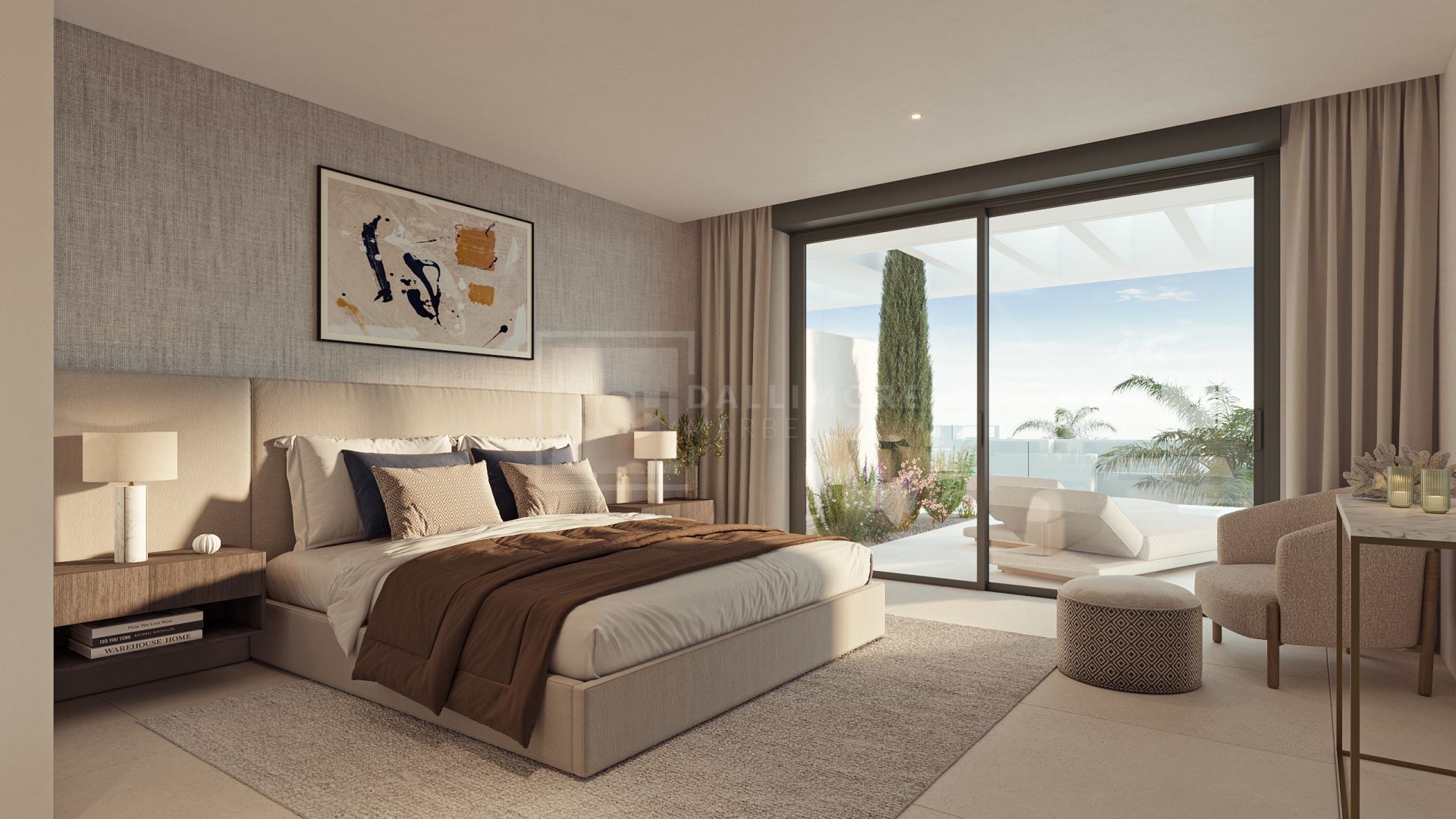 STUNNING BRAND NEW 4-BEDROOM CONTEMPORARY SEMI-DETACHED VILLA WITH SEA VIEWS EAST OF MARBELLA