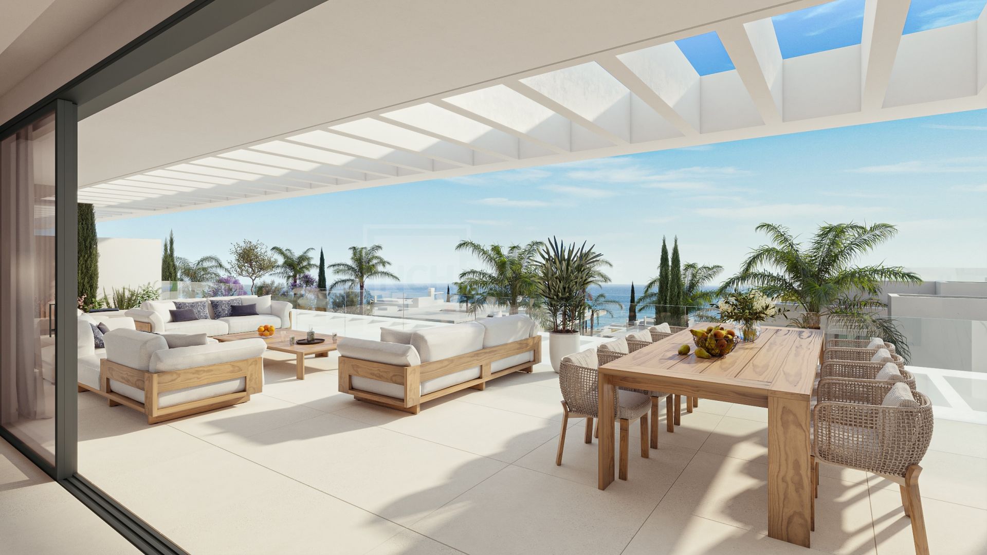 STUNNING BRAND NEW 4-BEDROOM CONTEMPORARY SEMI-DETACHED VILLA WITH SEA VIEWS EAST OF MARBELLA