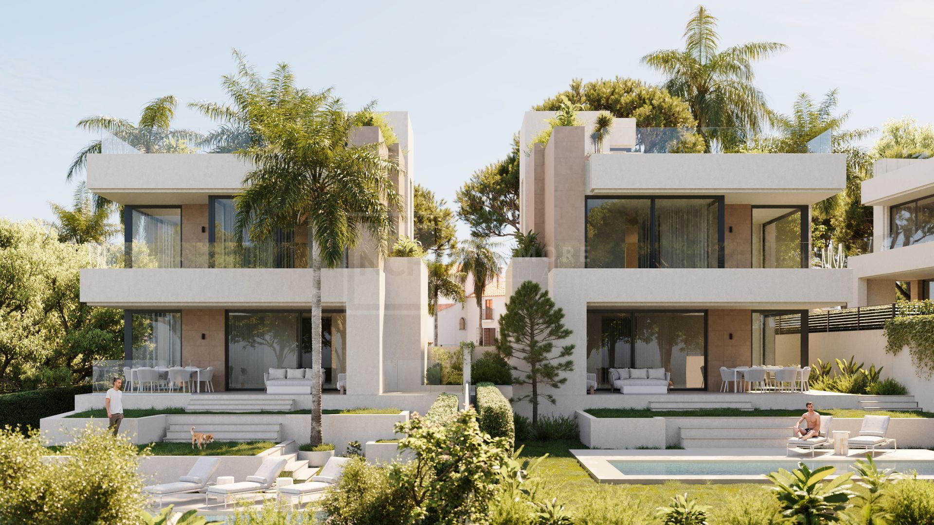 Nueva promoción exclusiva: cuatro lujosas villas junto a la playa en Marbella