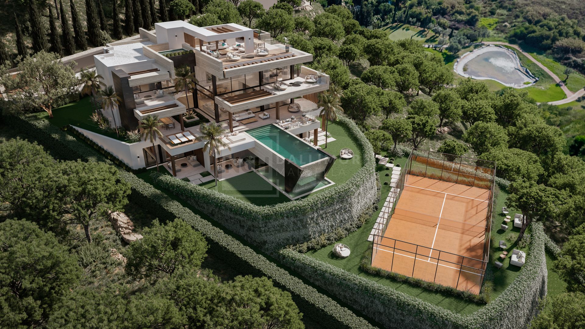 EXCEPTIONAL FRONTLINE GOLF 6 BEDROOM VILLA PROJECT: 2,723 m² PLOT IN STUNNING LOS FLAMINGOS URBANIZATION