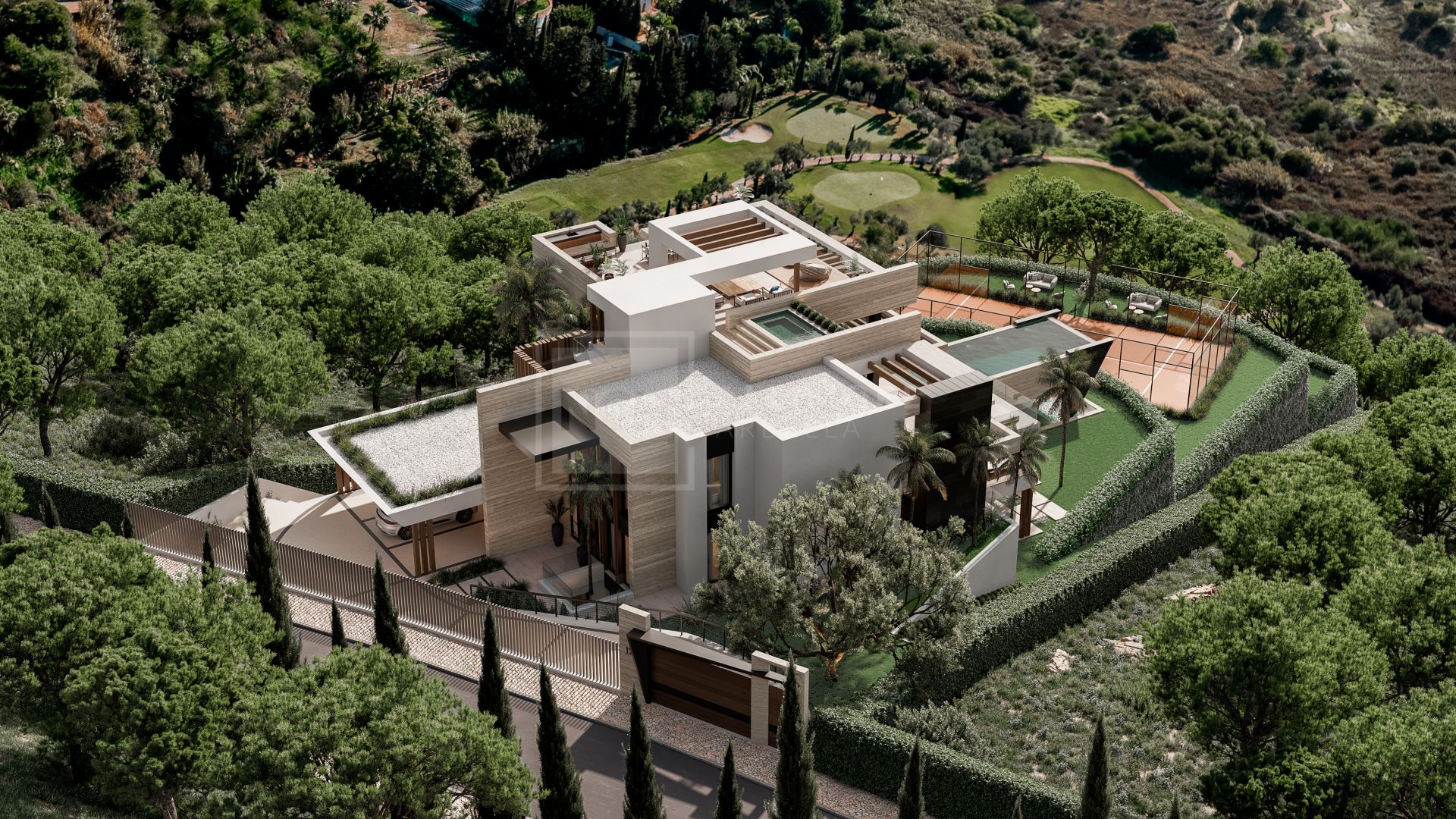 EXCEPTIONAL FRONTLINE GOLF 6 BEDROOM VILLA PROJECT: 2,723 m² PLOT IN STUNNING LOS FLAMINGOS URBANIZATION