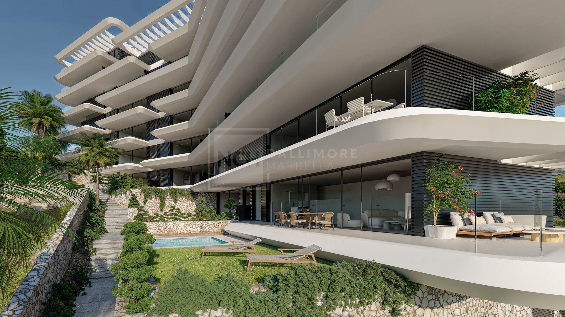 VIDA DE LUJO EN LAS MESAS: APARTAMENTO EN PLANTA BAJA DE 2 DORMITORIOS CON VISTAS AL MAR - DONDE LA ELEGANCIA SE ENCUENTRA CON EL MEDITERRÁNEO.