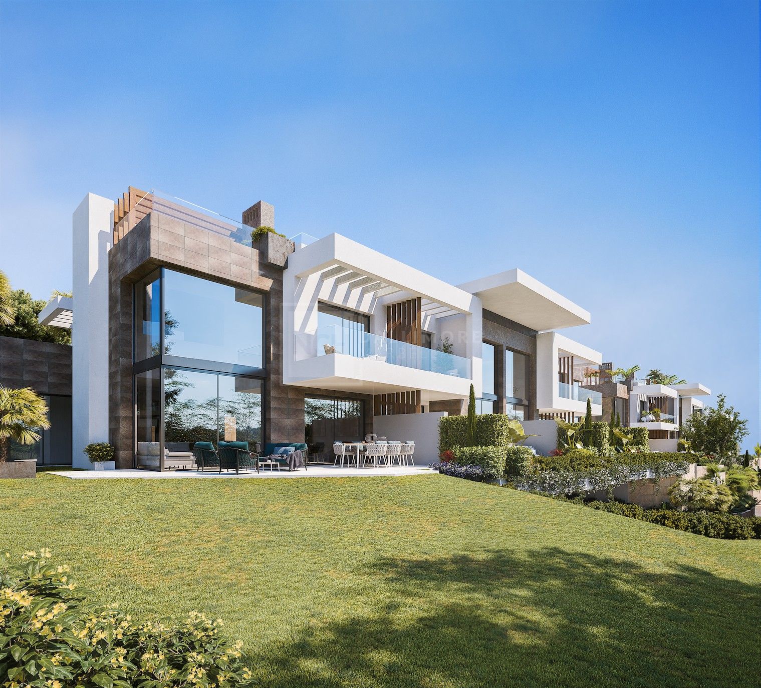 CONTEMPORARY 4 & 5 BED HOMES WITH ROOFTOP POOLS IN EXCLUSIVE RÍO REAL SETTING