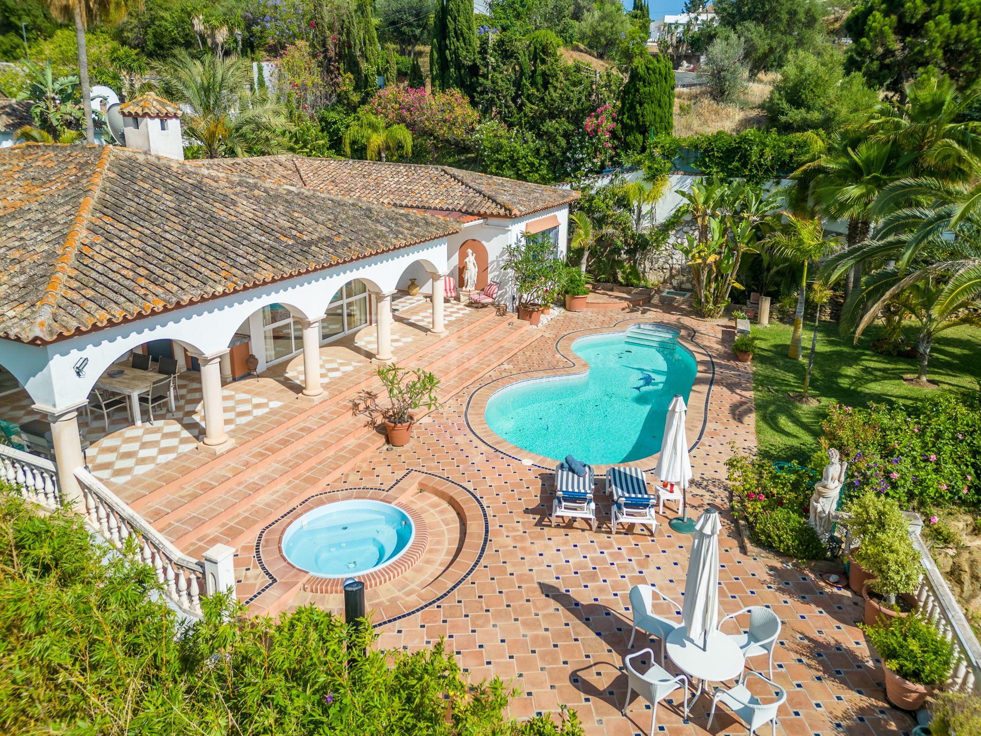 Villa de estilo andaluz en El Rosario