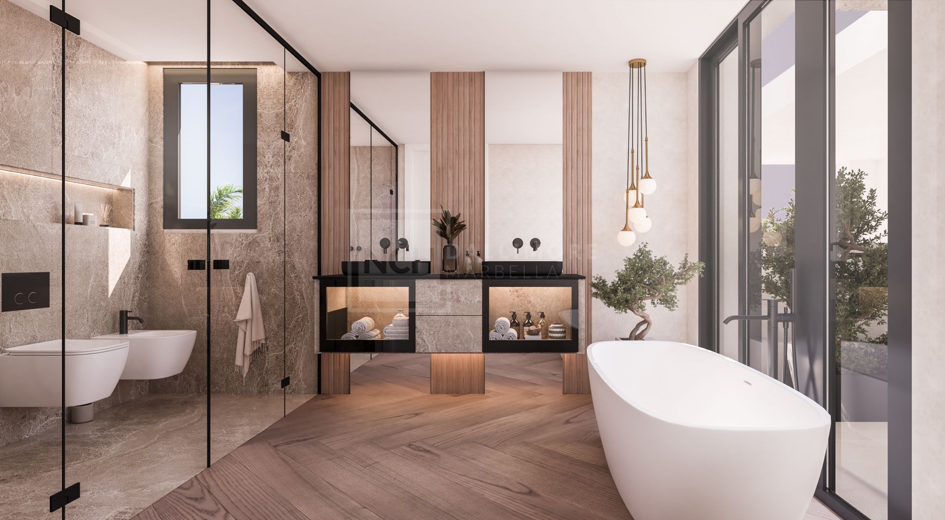 VILLAS DE CINCO DORMITORIOS CON PISCINAS PRIVADAS EN LA MILLA DE ORO DE MARBELLA