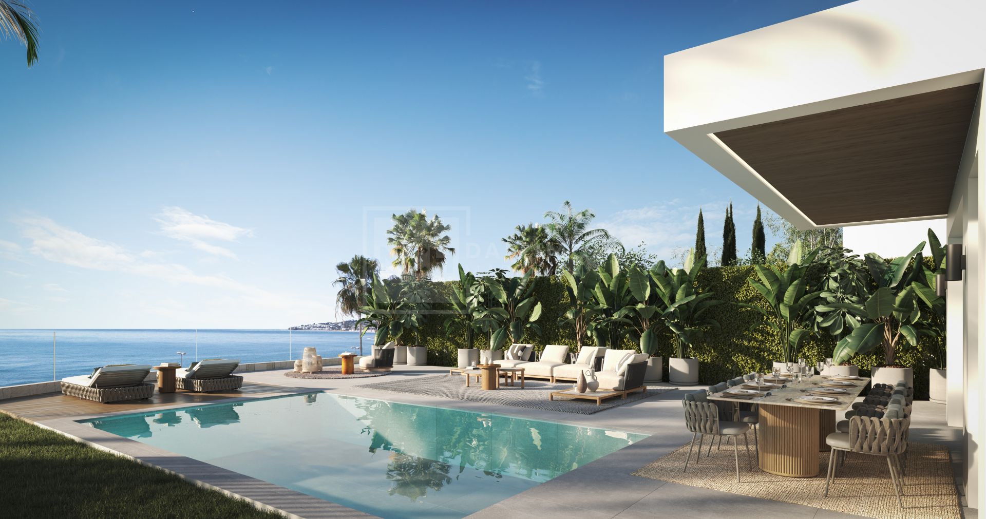 VILLA CON VISTAS FRONTALES AL MAR
