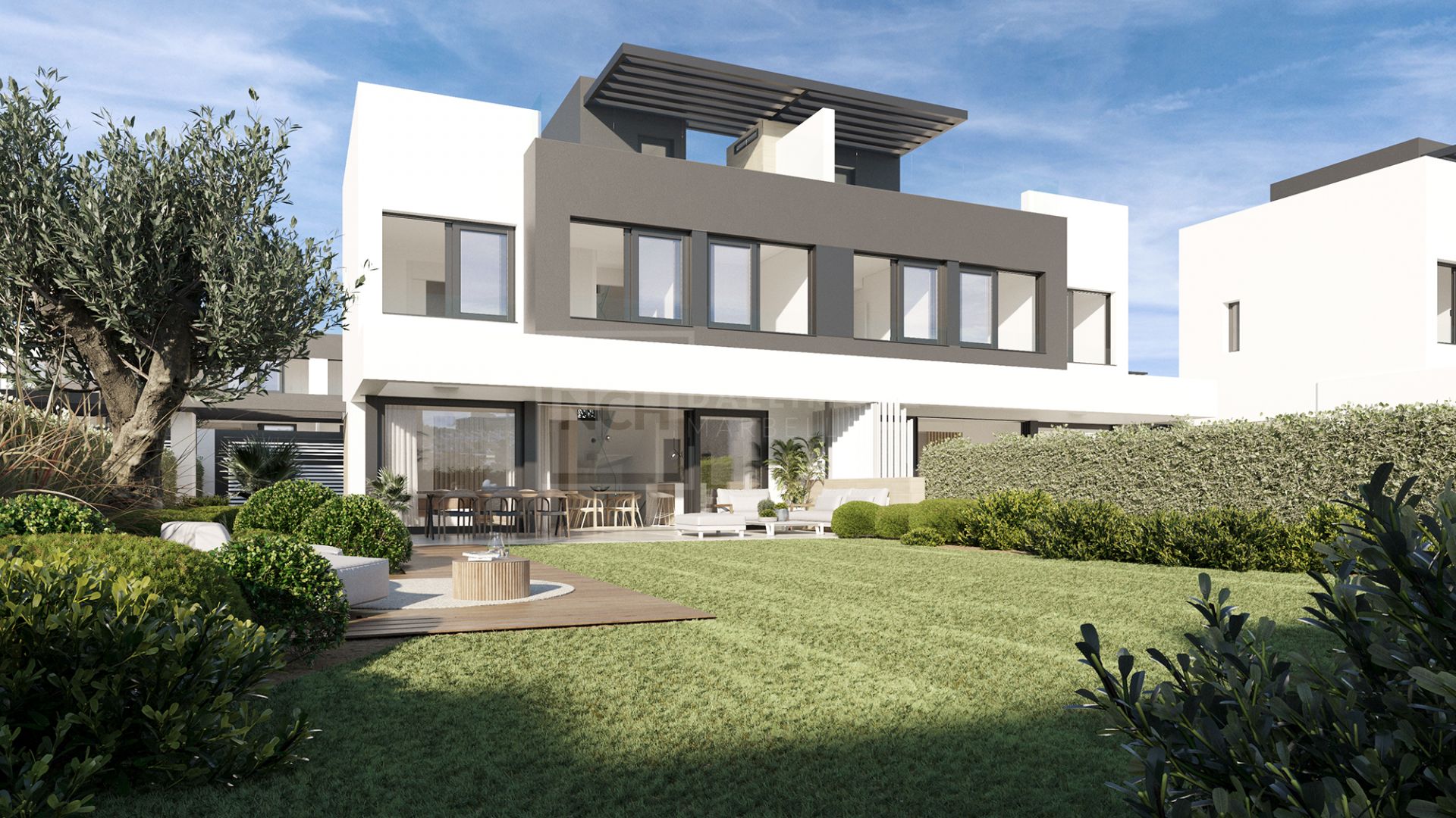 FRONTLINE GOLF SEMI-DETACHED 3-BEDROOM VILLA LOCATED NEXT TO ATALAYA GOLF & COUNTRY CLUB, ESTEPONA