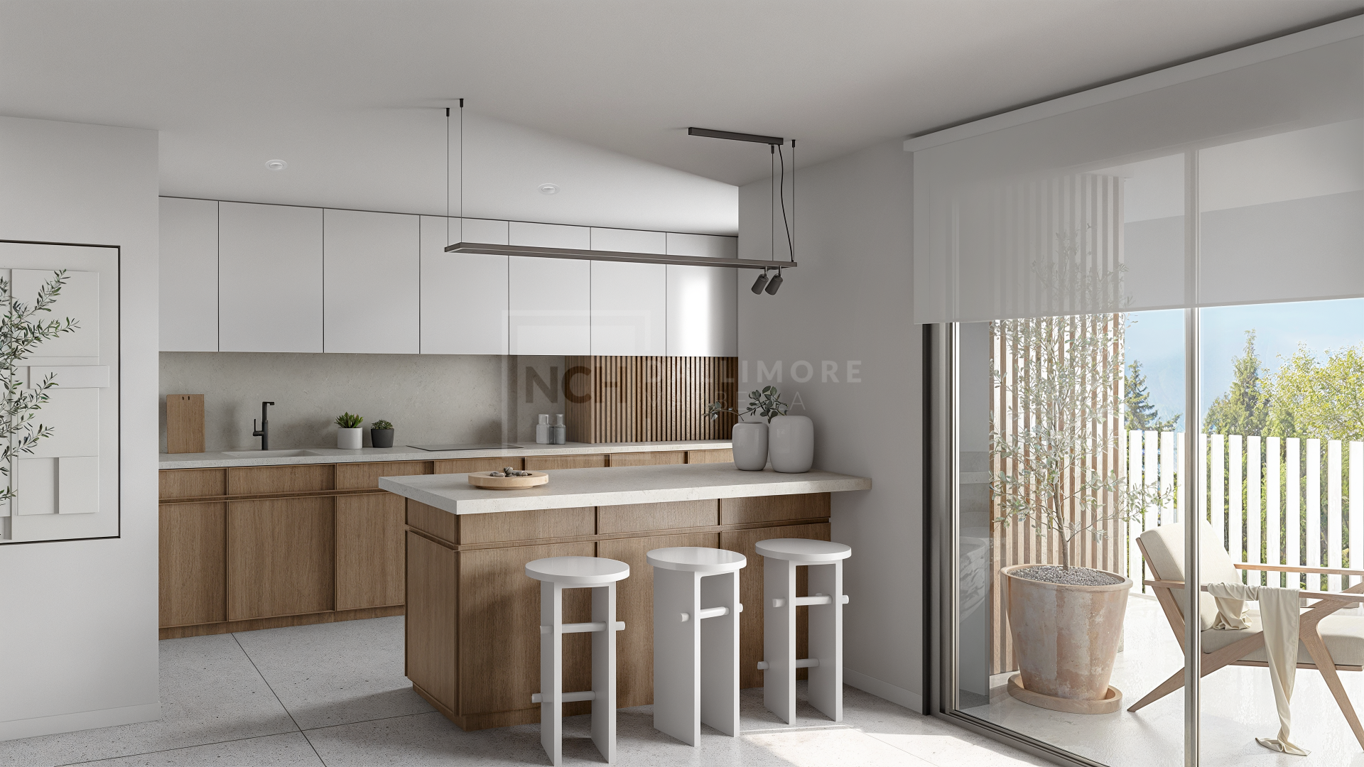 APARTAMENTO A ESTRENAR CON JARDÍN EN EL CENTRO DE ESTEPONA