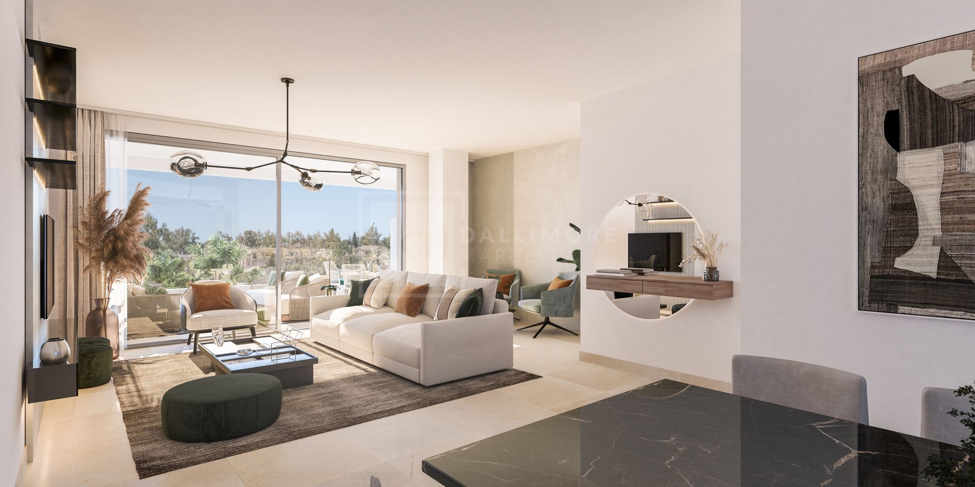 EN CONSTRUCCIÓN. Precioso duplex en PRIMERA LÍNEA DE GOLF en Guadalmina, Marbella