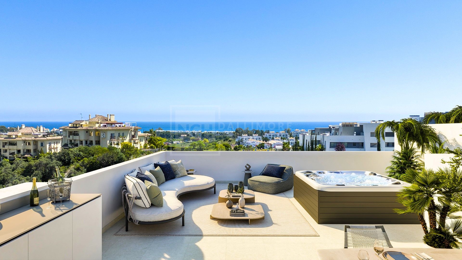 MODERNA VILLA ADOSADA DE 3 DORMITORIOS CON PISCINA PRIVADA Y VISTAS PANORÁMICAS AL MAR EN SELWO