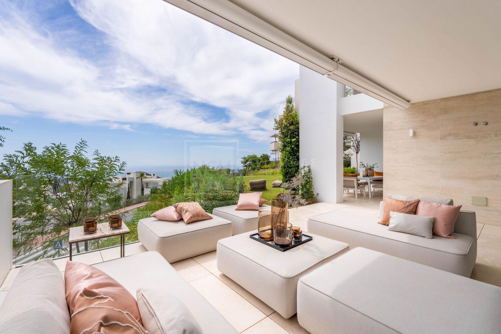 THREE-BEDROOM LUXURY HAVEN WITH PANORAMIC SEA VIEWS AND PRIVATE GARDEN OASIS