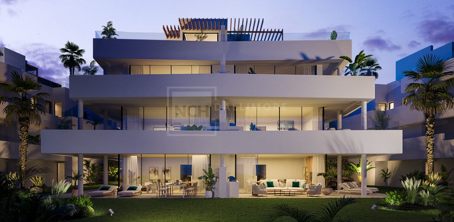 IMPRESIONANTE RESIDENCIA DE 3 DORMITORIOS CON VISTAS AL MAR Y AMPLIAS TERRAZAS EN ESTEPONA